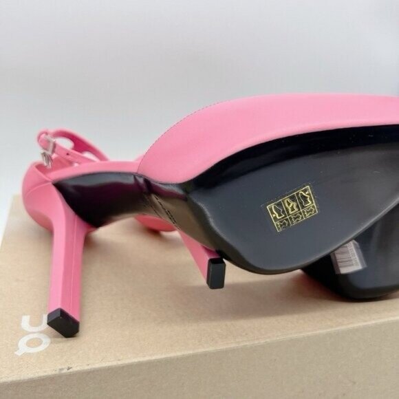 GIVENCHY G-lock LOGO Platform Womens Leather Pump In Bright Pink EU 36.5 $995 - Picture 12 of 13